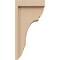 Ekena Millwork 6"W x 6"D x 12"H Wide Bryant Rough Cedar Woodgrain TimberThane Corbel, Primed Tan CORUR06X06X12BRYRCPR - alternate 3